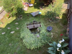 vue du jardin du 1er étage